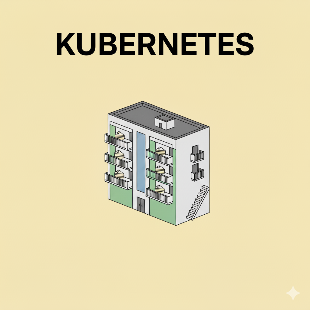 Kubernetes cluster visualised as a neighbourhood
